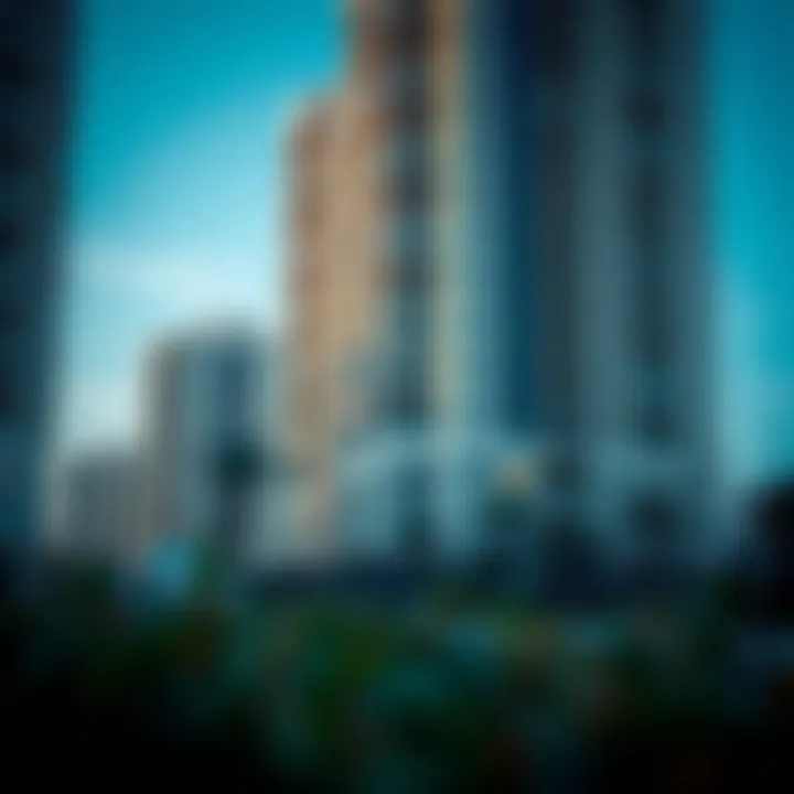 Residential Architecture Exterior view of Al Khail Heights residential buildings