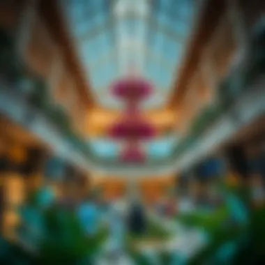 Cultural events taking place within the mall's spacious atrium