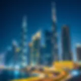 A stunning skyline of iconic Dubai skyscrapers