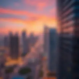 A panoramic view of Dubai's skyline showcasing modern architecture
