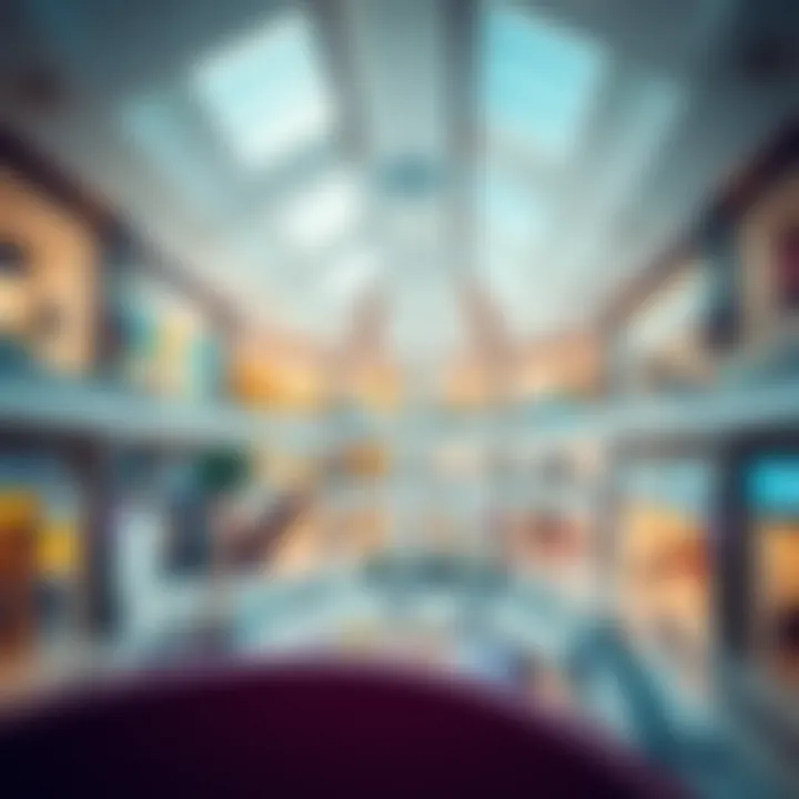 Interior view of Dubai Hills Mall demonstrating shopping and leisure spaces