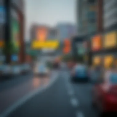 Transportation options available near Dubai Hills Mall, including roads and public transit