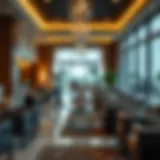 Luxurious lounge area at Dubai Ladies Club