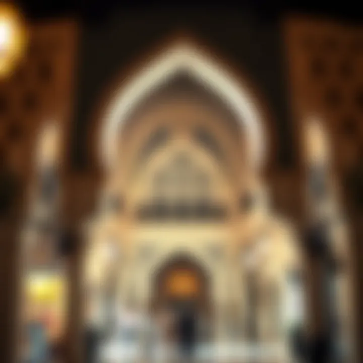 Intricate architecture of the Souk Oro reflecting traditional Emirati design