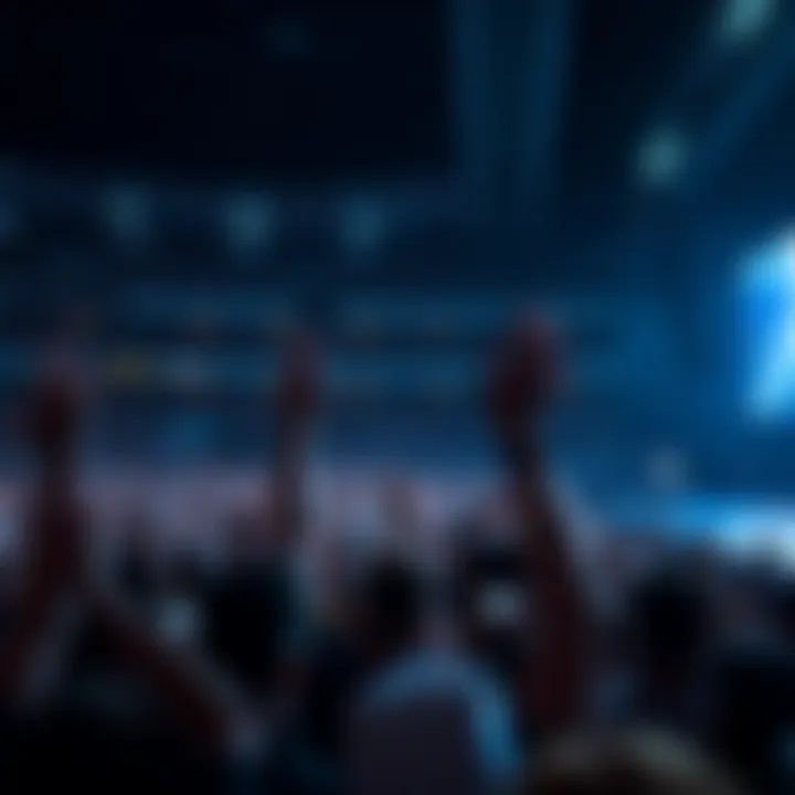Crowd enjoying a live concert at Etihad Arena