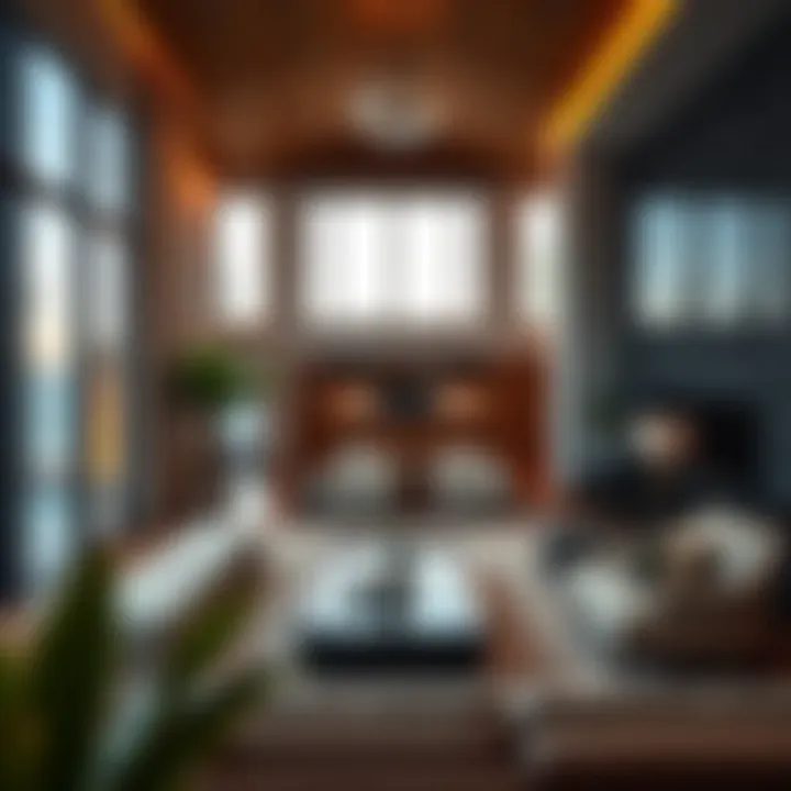 Luxurious vacation home interior