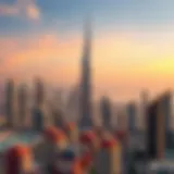 Stunning skyline view of Dubai