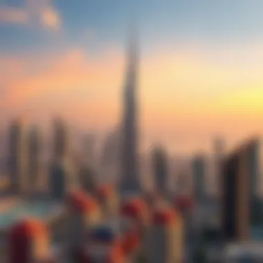Stunning skyline view of Dubai
