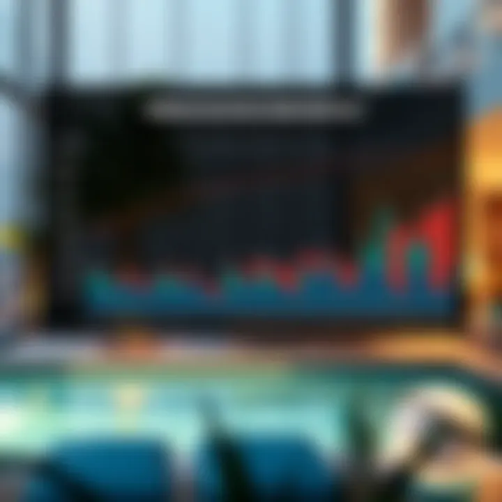 Statistical chart on vacation rentals