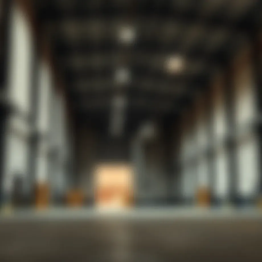 A modern warehouse showcasing vast storage space in Al Quoz, Dubai