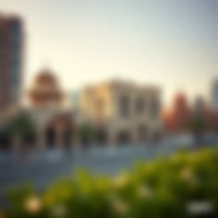 View of nearby cultural landmarks surrounding Hyatt Regency Deira