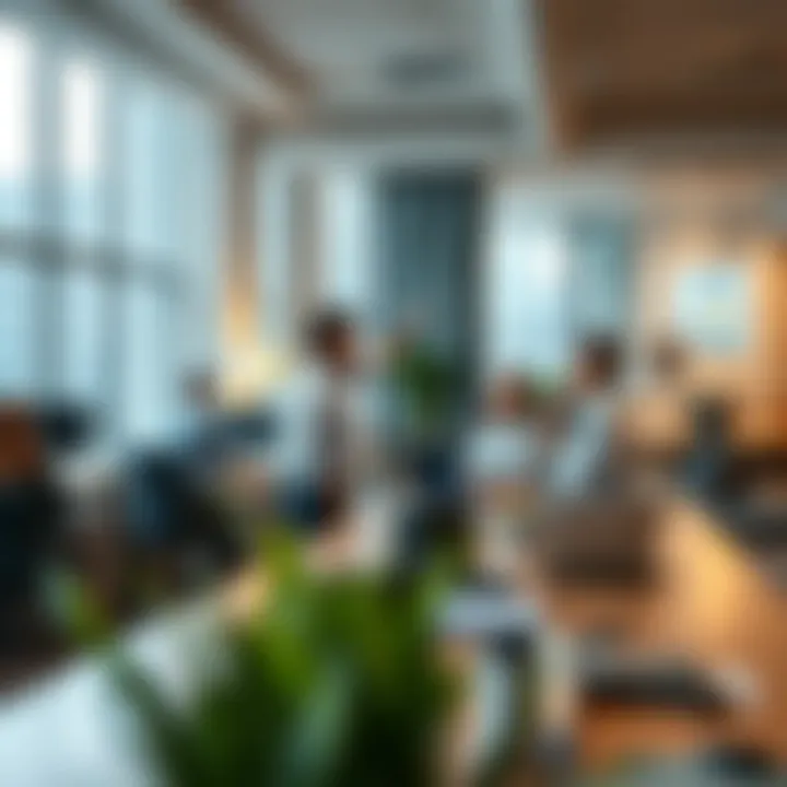 Collaborative Office Environment in Dubai Office environment demonstrating collaboration