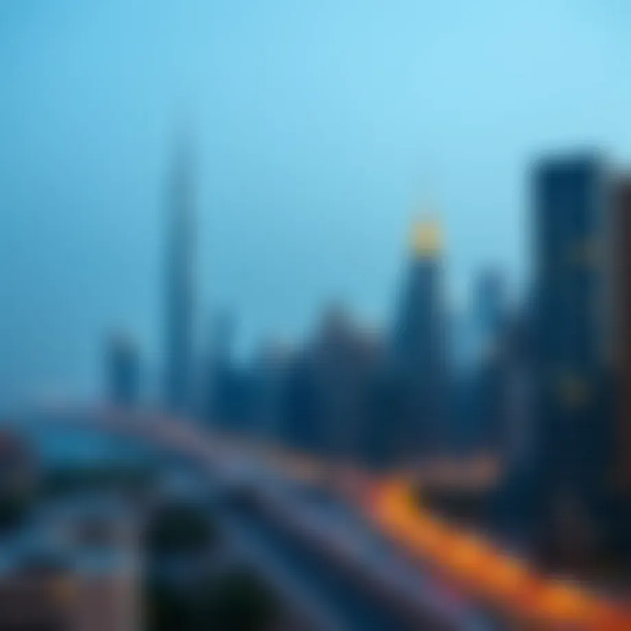 Stunning skyline view of Dubai showcasing iconic architecture