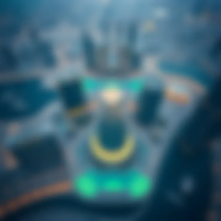 An aerial view of Dubai's skyline featuring La Perle as a centerpiece