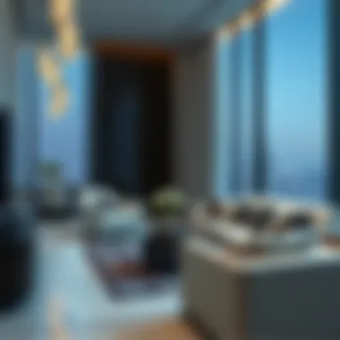 Interior Design Excellence in Latifa Towers Luxurious interior design of a residential unit in Latifa Towers