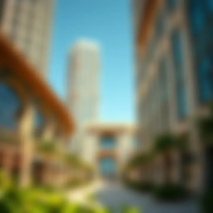 Architectural details of Liwan's modern buildings