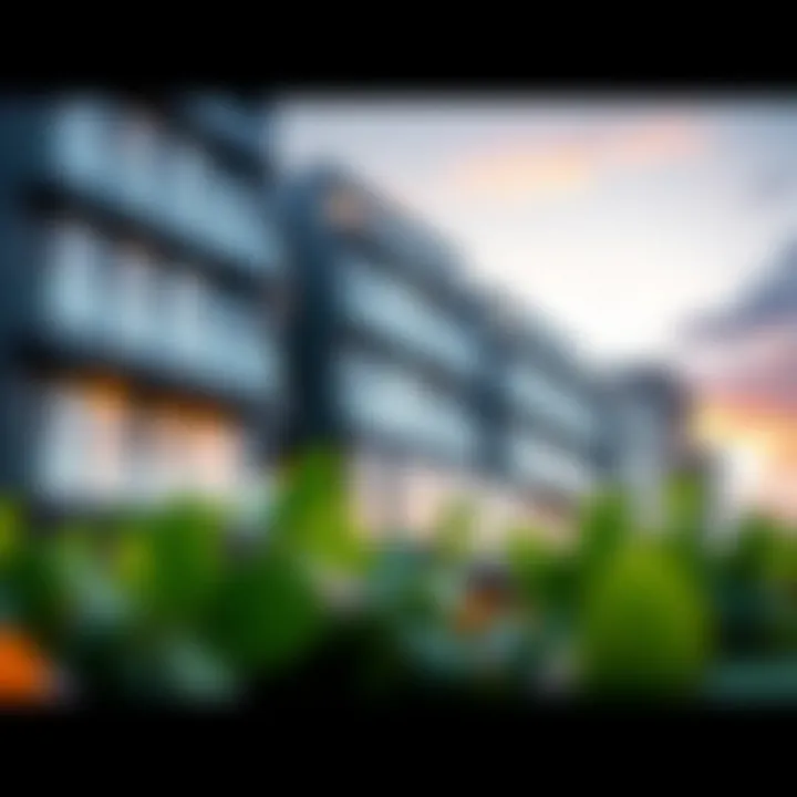 Exterior view of Millennium Montrose Hotel Apartment showcasing modern architecture