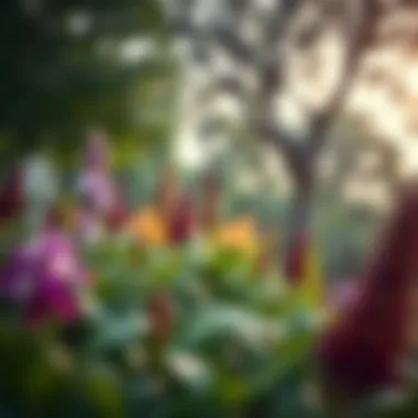 Botanical Richness in Montazah Park Diverse flora within Montazah Park illustrating its botanical richness
