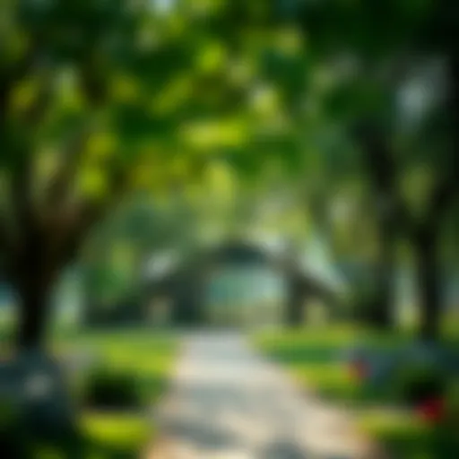 Lush greenery of Montazah Park showcasing its ecological design