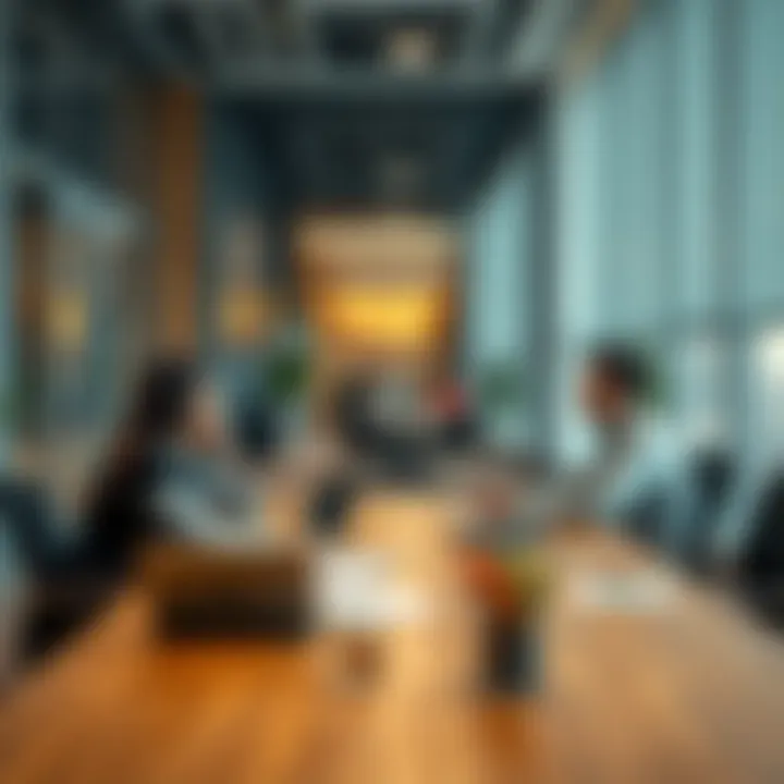 Business meeting in a modern office
