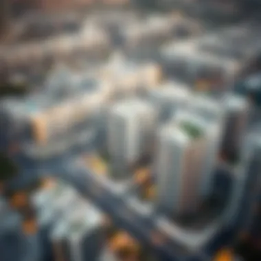 Modern Residential Development in Dubai Aerial view of a modern residential development in Dubai