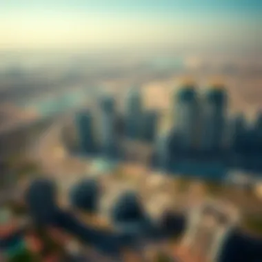 Aerial view of Dubai's skyline showcasing Peninsula Select Group developments
