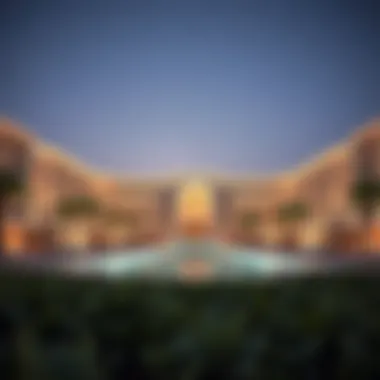 Stunning architectural design of Rixos Dubai Island