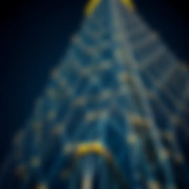 Close-up of the intricate facade of Tamani Tower