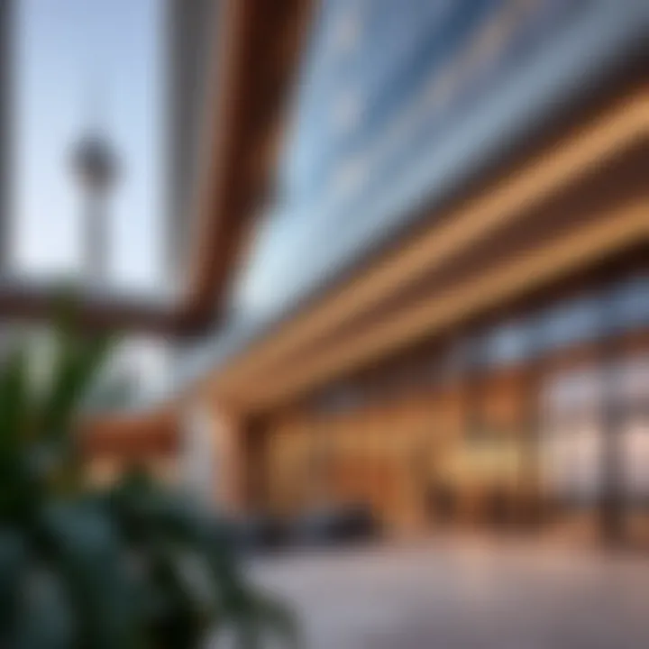 Architectural detail of The Lana emphasizing design innovation