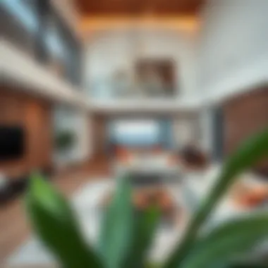 Modern loft interior showcasing open space design