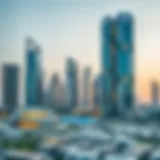 Skyline of Dubai showcasing modern architecture in real estate