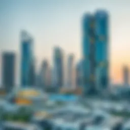 Skyline of Dubai showcasing modern architecture in real estate