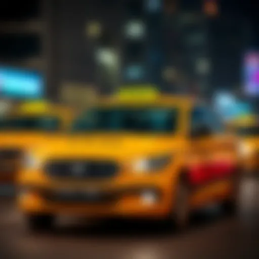 Different taxi types available for travel between Dubai and Abu Dhabi