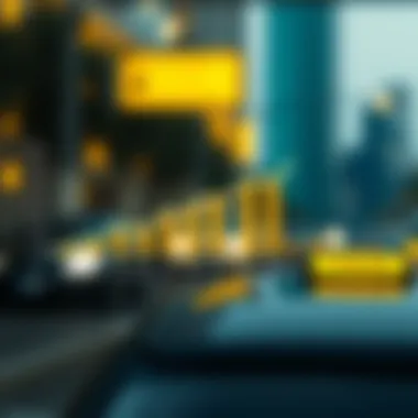 Graph illustrating fare calculation metrics for taxi rides
