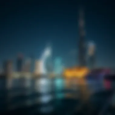 Dubai skyline viewed from the RTA boat ride
