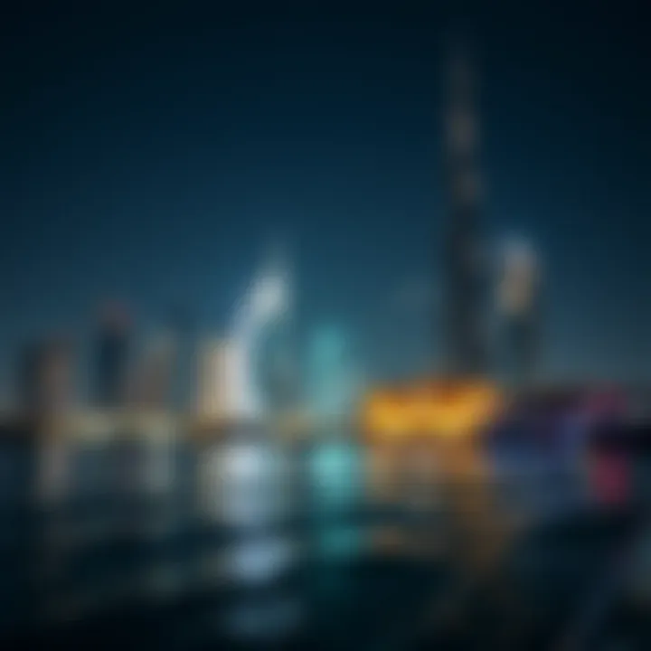 Dubai skyline viewed from the RTA boat ride