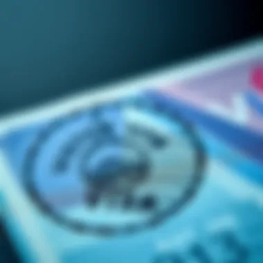 Understanding the Visitor Visa Stamp A close-up of a visitor visa stamp